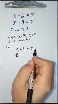 Can You Solve This System of Equations? 🤔#MathChallenge #SolveForX #MathShorts#BrainX#youtubeshorts