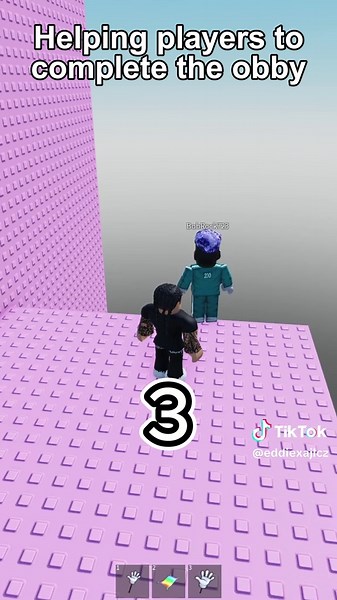 Helping players to complete the obby | roblox players map