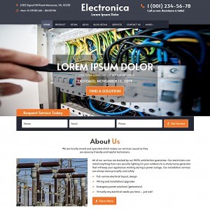 Electrical Website Template Free Download - TemplateOnWeb