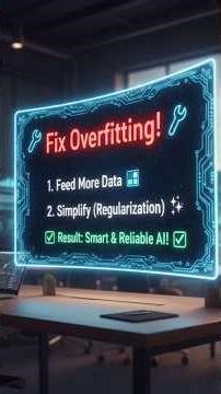 How to FIX Overfitting in AI! 🛠️ #ML#python #shorts #video