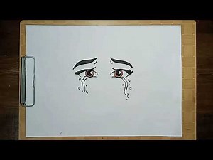 How to Draw A Crying Anime Eye Expression