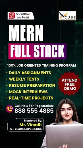 Full Stack Web Development Course | MERN | #shorts #mern #fullstackdeveloper #itcareer #hyderabad