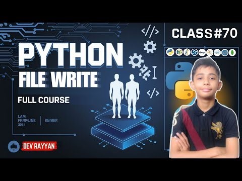 PYTHON FILE WRITE | Python Tutorial - Lesson #70