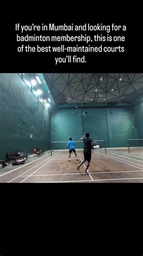 Best badminton court in Mumbai.🏸♥️ #BadmintonMumbai #BadmintonCourt #BadmintonLife #SportsInMumbai