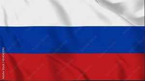 Russia Waving Flag, Russia Flag, Flag of Russia Waving Animation, Russia Flag 4K Footage