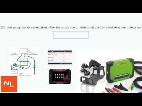 Bad Fuel Pump Relay – Symptoms, Causes & Step-By-Step Troubleshooting Guide