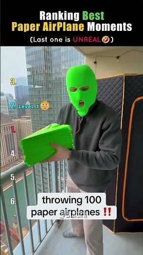 This Paper Airplane Throw Is A World Record #shorts #usa