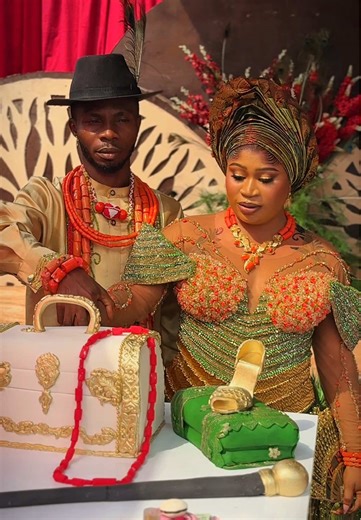 A Beautiful Highlight of our #WarriCouple Traditional Wedding in Delta State, Nigeria 🇳🇬. 💚💐🧡. #AVLuxuryLove2026 . Traditional Wedding Feature: @weddingsinportharcourt Bride: @angelluv163 Groom: @worldsenator_ Event Planner: @emora_events Stylist: @styled_by_louis MUA: @onyxmua_ Hairstylist: @lucky_rudge_hair_line Gele: @l.o.u.i.s_g.e.l.e Traditional Accessories and Hand Fan: @kayandkaybridals Bride’s Outfits: @jenny_sleek_design Groom’s Outfits: @officialmichael_west and @gwinperfecttouch 