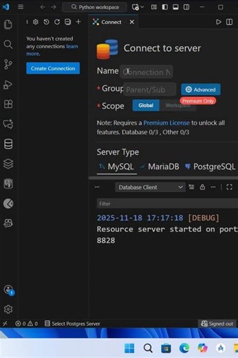 Run MySQL in VS Code #shorts
