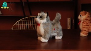 Watch Hopearl Walking Husky Interactive Pet Dog Toy Animated Puppy on Amazon Live
