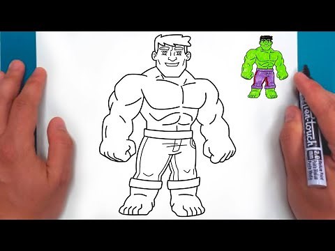 Cum se DESENEAZA SuperEroi : HULK - Desenez Desen Usor Pas cu Pas✊HOW TO DRAW HULK EASY STEP BY STEP