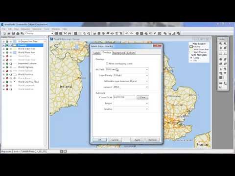 Customize map labels & callouts in Maptitude mapping software