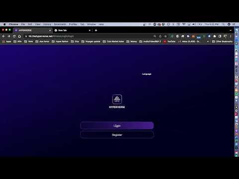 Login to HyperCosmos from HyperVerse