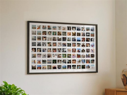 Custom Polaroid Collage Wall Art, Anniversary Photo Collage Print, Sister Best Friend Birthday , Retro-inspired Framed Print, Christmas Gift - Etsy