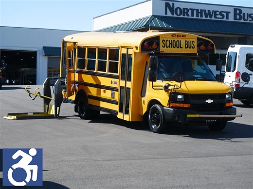 2016 Chevrolet Girardin 12 Passenger + 1 Wheelchair School Bus - B61230 | Northwest Bus Sales, Inc
