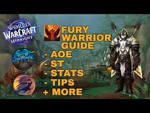 Fury Warrior GUIDE! AOE + ST, Rotation, Talents, Gear, Stats + Tips!