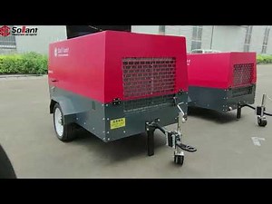 SOLLANT - Portable Diesel Scre Air Compressor Mining Compressor