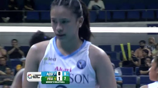 JEN JOUST-GETTER 😤 Jen Villegas wins a battle at the net over FEU’s Tin Ubaldo with a gritty staredown as the Adamson Lady Falcons extend their lead over the Lady Tamaraws in Round 2 of the UAAP Season 87 women’s volleyball. #OneSports #UAAPSeason87 #StrongerBetterTogether #LegendsStartHere | One Sports