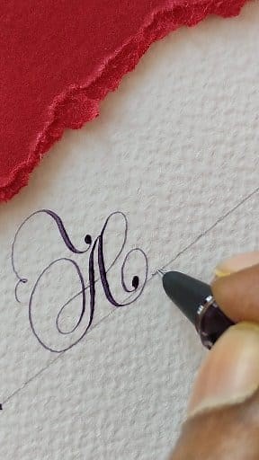 79K views · 1.2K reactions | How to write A,a with flex pen #calligraphy #art #flexpen #copperplate #viralreels #trendingreel #penmanship | Babu Calligraphy | Facebook