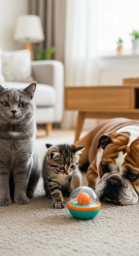 One paw solves the problem: British Shorthair shows clever tricks