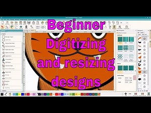Beginner Digitizing in Hatch Embroidery &How to make a design smaller!