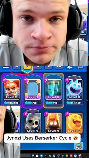 Jynxzi Uses Berserker Cycle 😭✌️