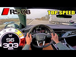 303KM/H on AUTOBAHN with AUDI RSQ8 PERFORMANCE