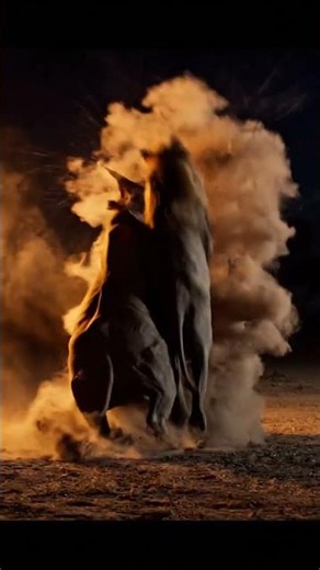 🦁 A male lion's daring challenge riding on the back of a rhino! 💥 🦏