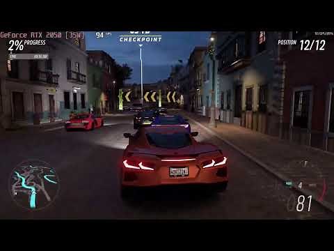 🎮 NVIDIA GeForce RTX 2050 [Laptop, 35W] - Forza Horizon 5 gameplay benchmarks (1080p)