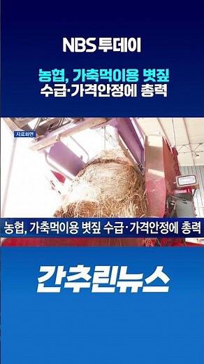 농협, 가축먹이용 볏짚 수급·가격안정에 총력
