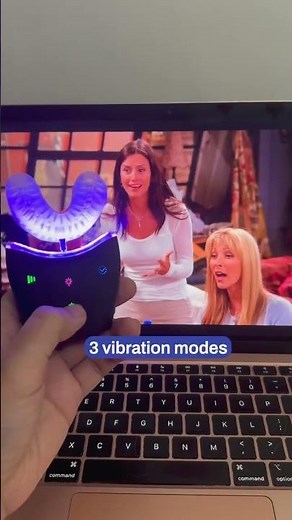 Our U-shaped toothbrush with 3 vibration modes and 3 LED options is a total game-changer.