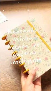 Montado minha agenda no caderno inteligente