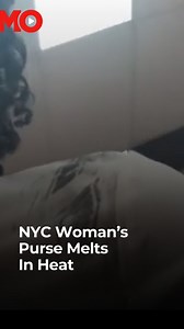 A woman took to TikTok after her purse strap melted into her T-shirt while she was out in the 99°F (37°C) heat. In the video, which has since spread to Reddit, she’s seen struggling to remove the strap, only to find it stuck to her shoulder. When she finally pulls it off, it leaves a charred black mark on her plain white shirt, almost as if it had burned into the fabric. The woman also shared a screenshot from her weather app, confirming the scorching temperature. #NYC #Heatwave #Heat #Heatwave2