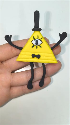 Gravity Falls Clay Art: Bill Cipher ✨ #gravityfalls #billcipher #art #shorts #clay #plasticine #asmr