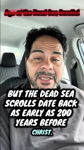 The age of The Dead Sea Scrolls. ￼ #jesuschrist #jesus #god #bible #fyp #facts