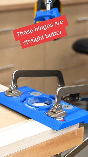 These soft close hinges from @Woodcraft Supply are soooooo smooth. #woodworking #carpentry #hinges #woodcraftpartner