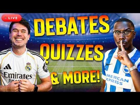 🔴 FRONT THREE LIVE: FOOTBALL DEBATES & FOOTBALL QUIZZES 🔥