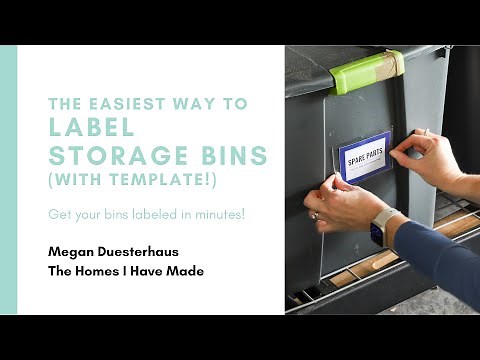 The EASIEST Way to Label Storage Bins (with Template)