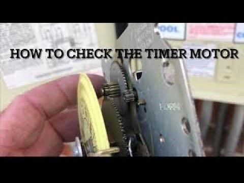 How to test the timer motor