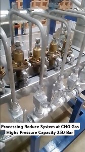 Processing Reduce System at CNG Gas Highs Pressure Capacity 250 Bar Safety K3