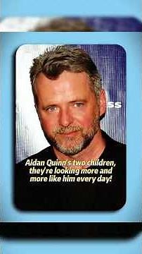 Aidan Quinn's two children,they're looking more andmore like him every day! #AidanQuinn
