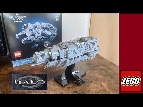 LEGO Halo Pillar of Autumn Alternate Build of 75375 Millennium Falcon!