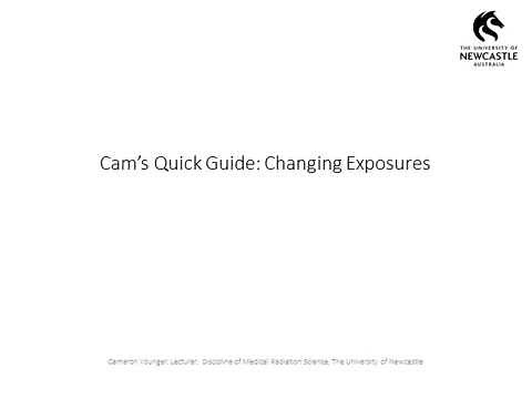 XRAY EXPOSURE: WHEN TO CHANGE YOUR kVp or mAs?