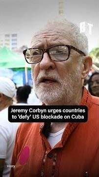 Jeremy Corbyn urges countries to 'defy' US blockade on Cuba