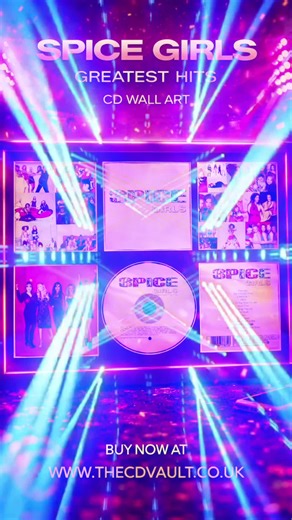 Spice Girls – CD Wall Art Greatest Hits Bold, iconic, and pure Girl Power ✨🔥 This Greatest Hits CD wall art isn’t just décor — it’s the ultimate celebration of pop domination. From chart-topping anthems to unforgettable girl-group energy, this display captures the Spice Girls at their unstoppable peak 🎤⚡ Catchy hooks, confident attitude, and era-defining style turned them into global icons. It’s fun, fearless, and built for hands-in-the-air singalongs. A vibrant statement piece for fans who li