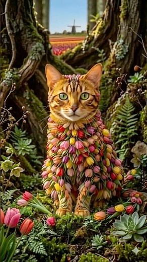 These Flower Cats Are Too Cute To Be Real 🌼🐱😍