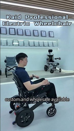 Lightweight One-Step Fold Electric Wheelchair, Flexible Turning Suits UK Household Indoor Spaces