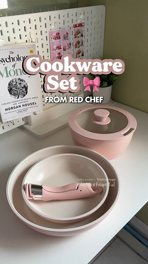 5 Pcs Cookware Set from Red Chef: ANG GANDA at ANG SHALA 😍💗 Red Chef honest review Red Chef Cookware Red Chef nonstick pan Cookware set cookware cookware recommendations cookware non stick set cookware for induction ceramic cookware set ceramic pan ceramic kitchenware ceramic non stick pan #RedChef #Cookware #CookwareSet #KitchenFinds | Trishia Hope