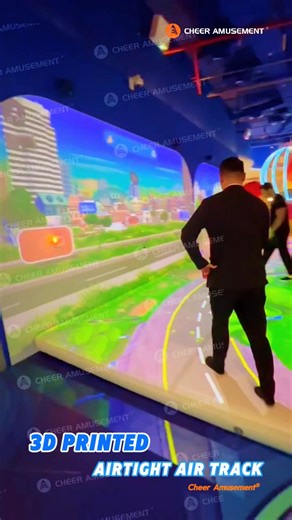 🎉 3D Printed Airtight Air Track | Cheer Amusement® 💨✨ Tired of bulky, expensive padded mats? Say hello to our 3D Printed Airtight Air Track — a sleek, high-performance solution featuring advanced drop-stitch technology 💪 and custom surface printing 🖼! ✨ Key Features: ✅ Airtight Design – Inflate once and it stays sealed. No need for a constant blower! 🎨 Fully Customizable – Shape, size, color, theme, and even your own printed design! 🎥 Interactive Option – Pair our elegant grey version with