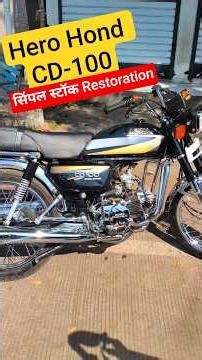 Bike restoration & modification || hero honda cd100 convert to new | bike ko new bana di..